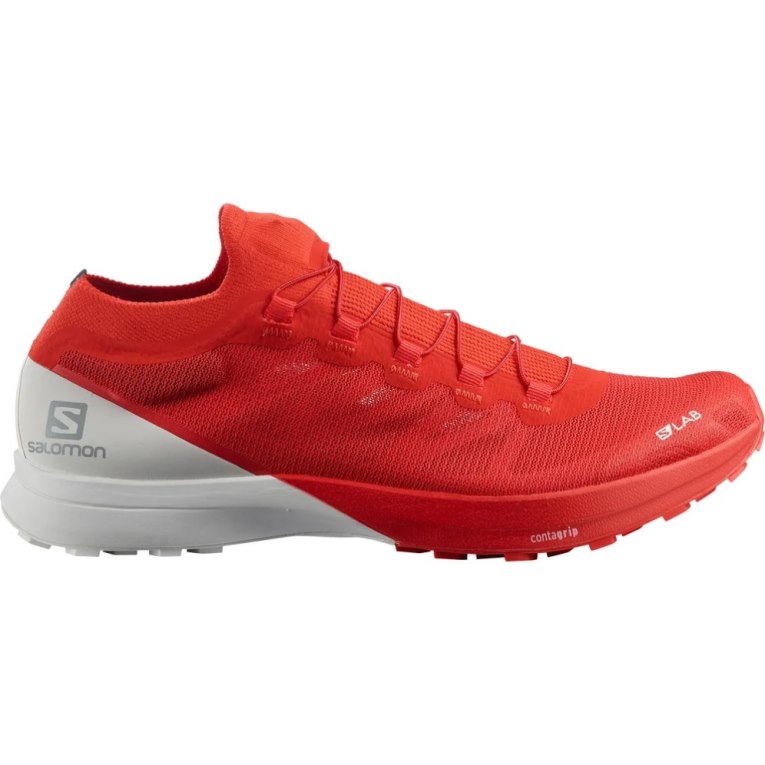 Tenis Para Trail Running Salomon S/Lab Sense 8 Hombre Rojos Blancos | MX KZLX964